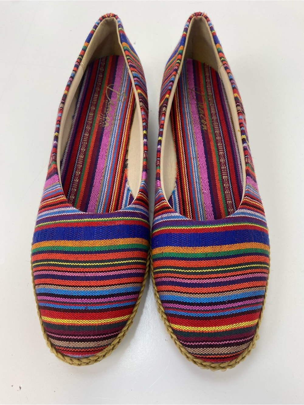 Beacon Multicolor Striped Slip-On Flats